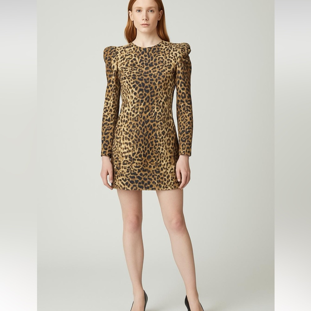 TUCKERNUCK X India Hicks Leopard Domino Dress NWT Size S Small